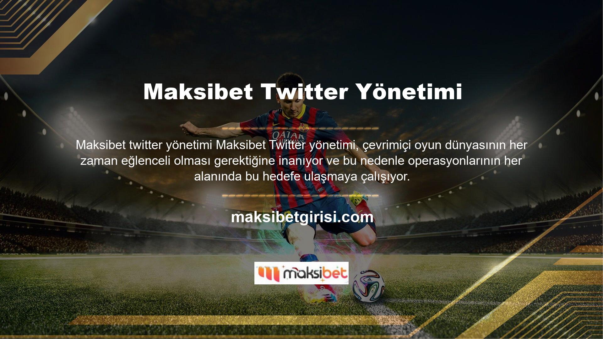 Maksibet Twitter ekibi, kapsamlı sektör bilgisine sahip kişilerden oluşur ve sürekli olarak en iyi canlı bahis fırsatlarını sunabilen güvenilir kaynaklardan biridir